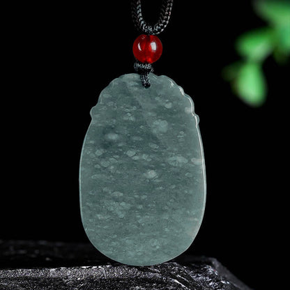 Chinese Zodiac Jade Year of the Horse Luck Rope Necklace Pendant