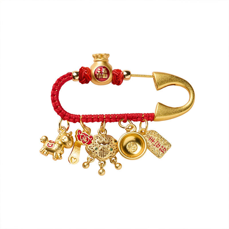 "Wishing You Fortune and Good Luck" Year of the Horse Brooch Includes Gift Message Card